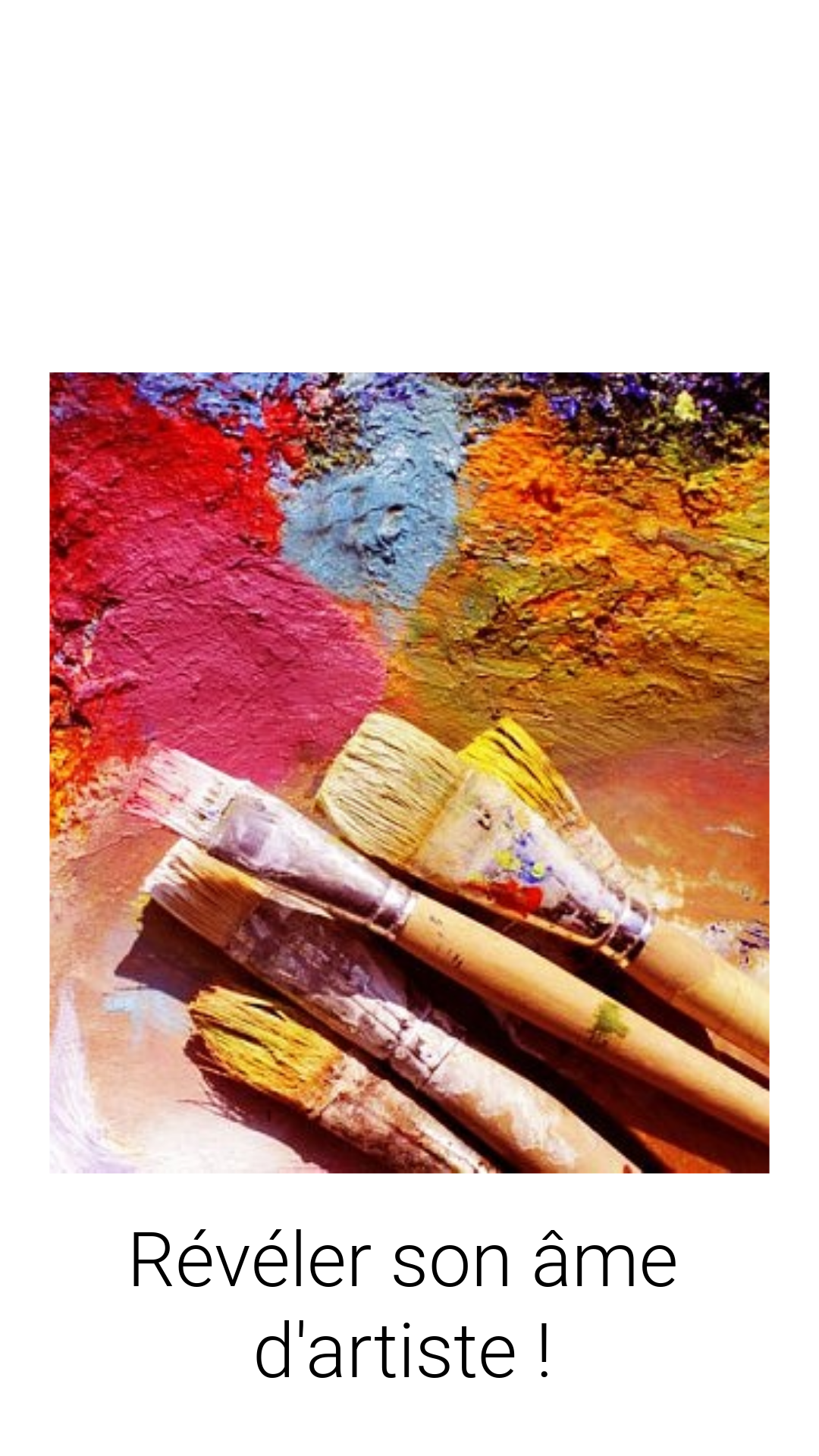 a painting of paintbrushs and brushes on a white background